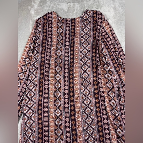 Show Me Your MuMu Lightning Bird Tunic Floral Boho Striped Lace Up Mini Dress M - Picture 12 of 16